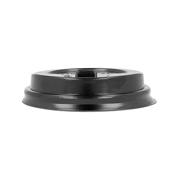 Tampa Alta para Copos 120ml Ø6,2cm Preto PS 100un