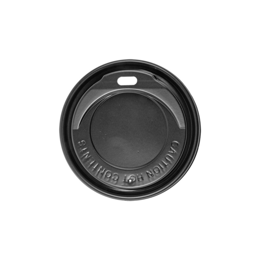 Tampa Alta para Copos 240ml Ø8cm Preto PS 100un