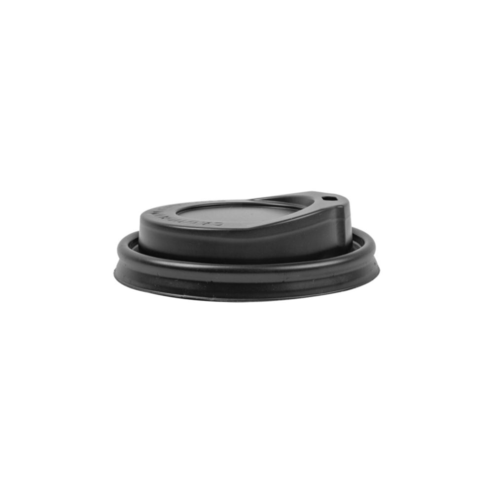 Tampa Alta para Copos 240ml Ø8cm Preto PS 100un