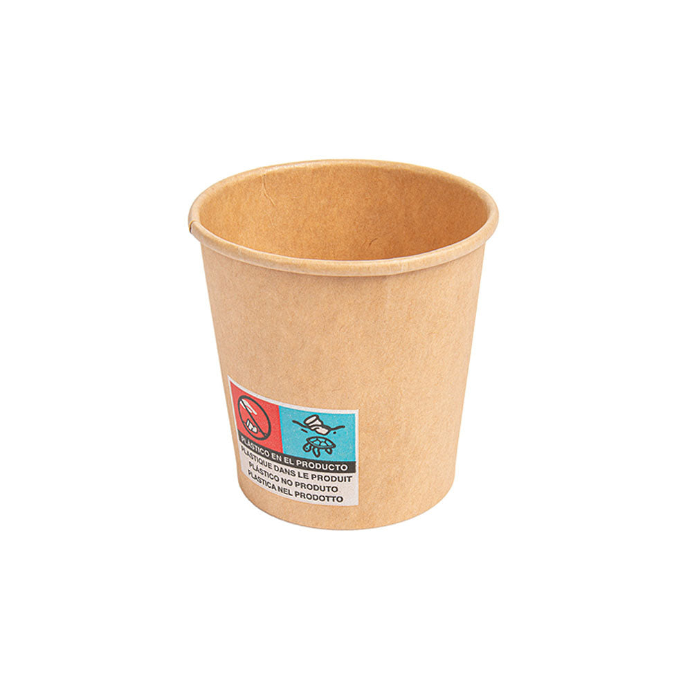 Copos 090ml Cartão Kraft 3oz Bebidas Quentes 50un