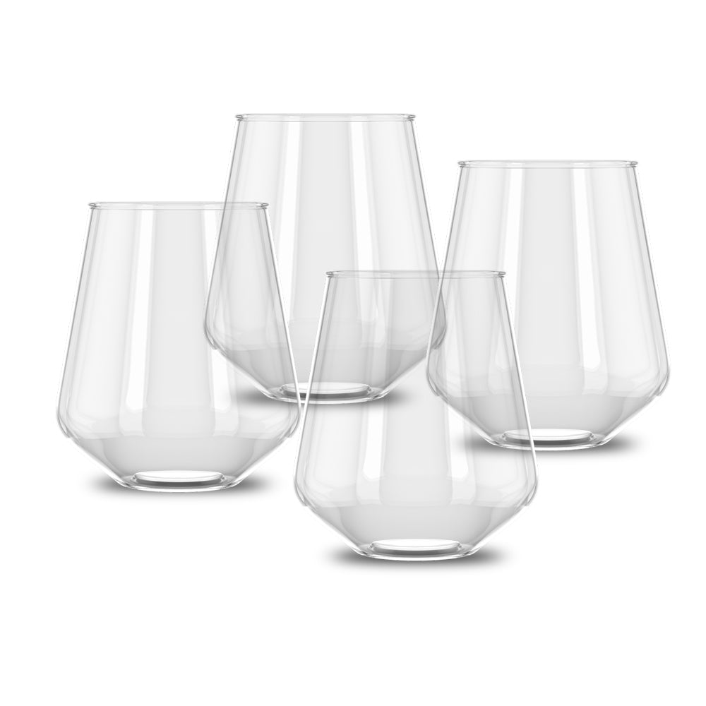 Copo Água em Tritan HappyGlass Lady Yoko 400ml 4un
