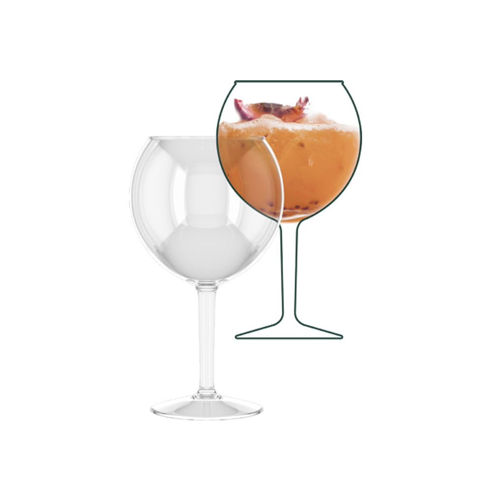 Copo Gin Tónico Curto em Tritan HappyGlass Miss Kylie 630ml
