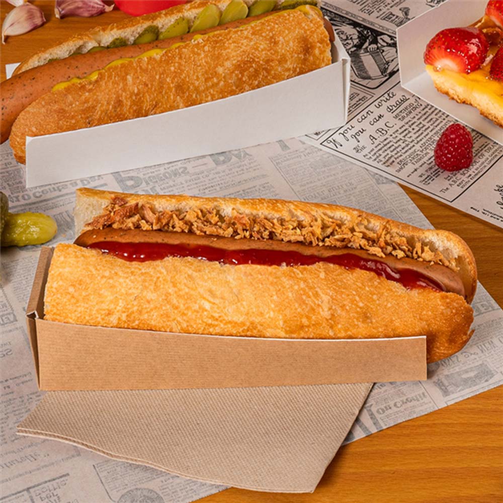 Pás Hot Dog Kraft 4,7x18,2x4cm ThePack 200un