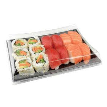 Caixa Cartão Kraft c/Janela Sushi 20x12x4,5cm 50un