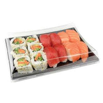 Caixa Cartão Kraft c/Janela Sushi 17,5x12x4,5cm 50un