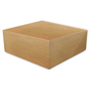 Caixa Cartolina Kraft 27x27x9,5cm 50un