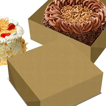 Caixa Cartolina Kraft 27x27x9,5cm 50un