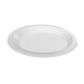 Pratos 17cm Plástico PS Sopa Branco 50un