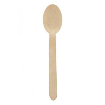 Colheres Sopa Madeira 16cm 100un