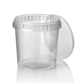 Embalagem Redonda 770ml PP Reutilizável c/Tampa 30un