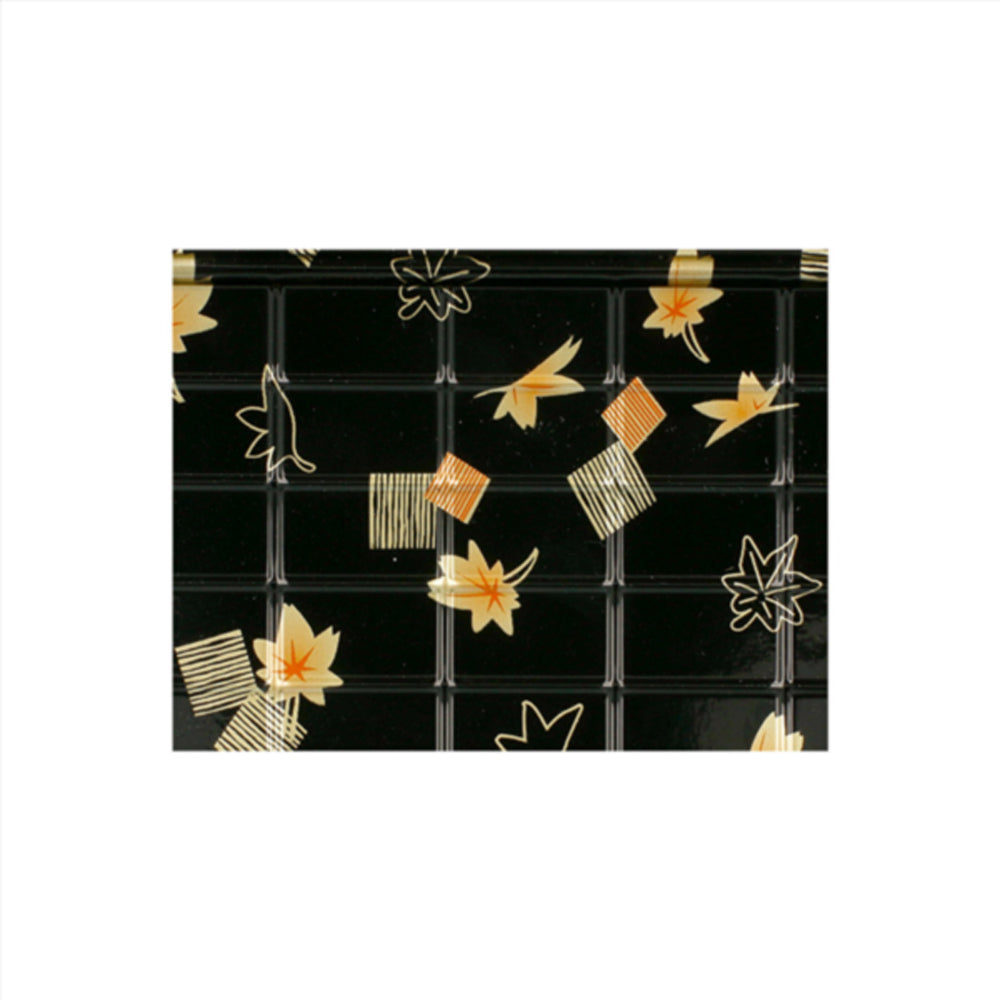 Caixa Plástico Sushi c/ Tampa 17x12,3x4,5cm Preto 50un