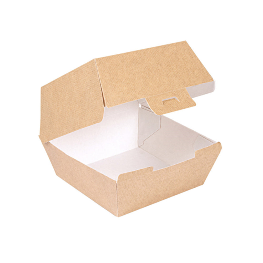 Caixa Hamburguer THEPACK 14,4x13,6x9,2cm Natural 50u