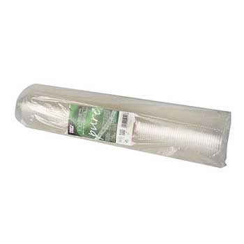 Tampas Copos PLA Transparente Ø9,5cm 100un
