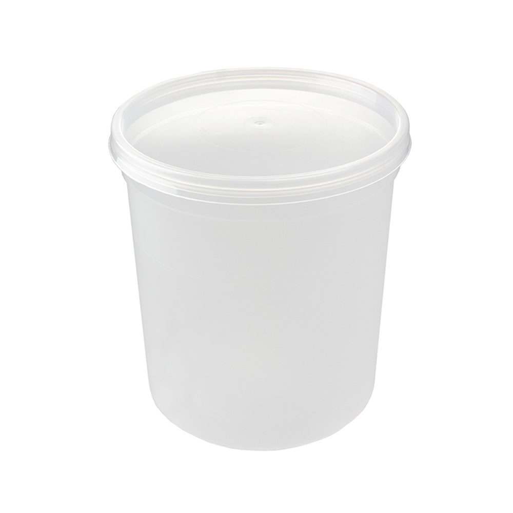 Embalagem Redonda Alimentar 1L PP c/Tampa 25un