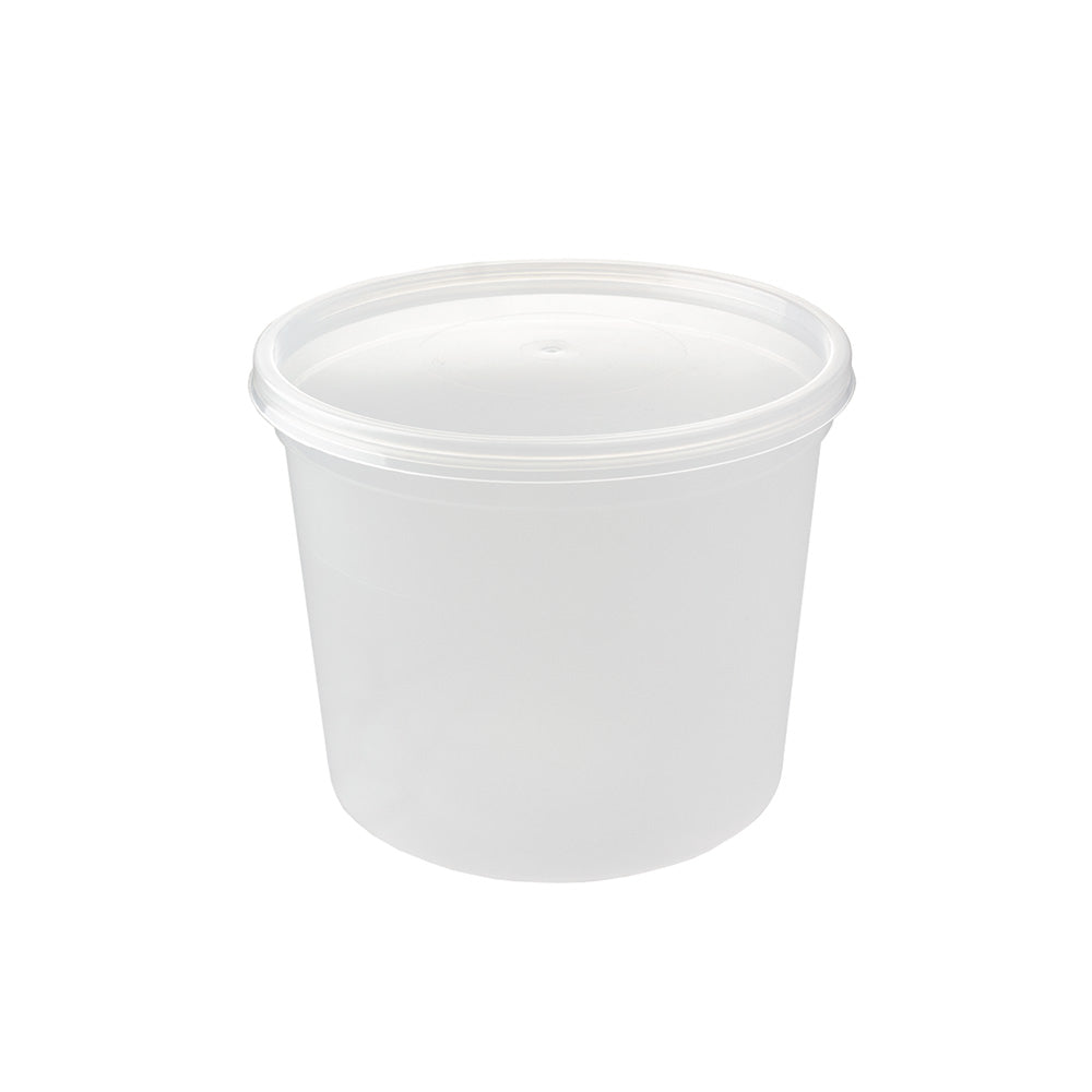 Embalagem Redonda Alimentar 500ml PP c/Tampa 50un