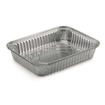 Embalagem Alimentar Alumínio 1125ml Retangular c/Tampa 100u