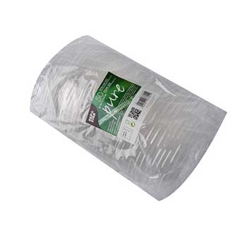 Tampas Ø18,1cm Saladeiras Redondas PLA Transparente 50un