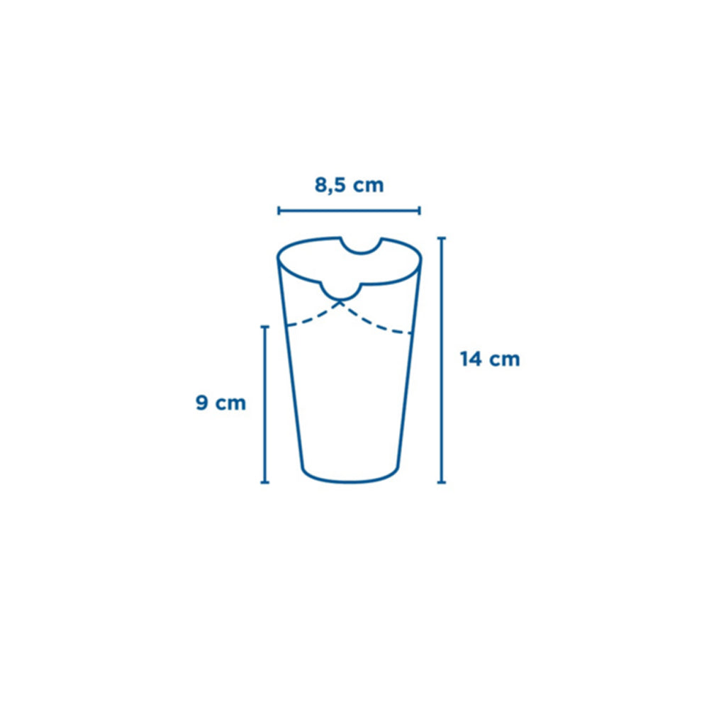 Caixa Cartolina Kraft 08.5x14cm Batatas Fritas 480ml 50un