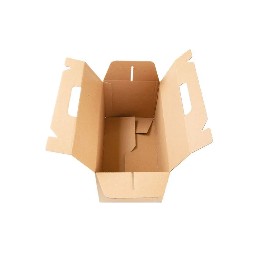 Caixa 24,5x13,5x12cm Asa Menu Lunch Box Kraft 1un