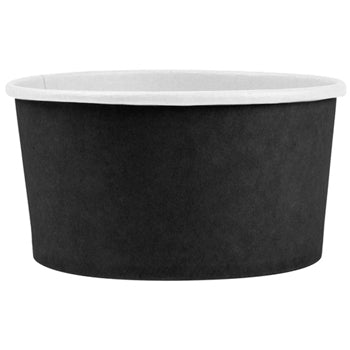 Saladeiras 1000ml Cartão Redondo  Ø150mm Cor Preto 50un