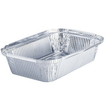 Embalagem Alimentar Alumínio 1125ml Retangular c/Tampa 100u
