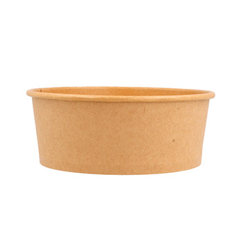 Saladeiras 750ml Cartão Redondo Ø150mm Cor Kraft 50un