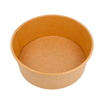 Saladeiras 750ml Cartão Redondo Ø150mm Cor Kraft 50un