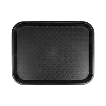 Tabuleiro 27,5x35,5cm Fast Food PP Preto