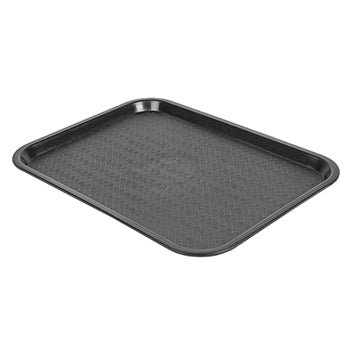Tabuleiro 30,4x41,4cm Fast Food PP Preto