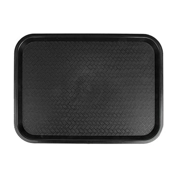 Tabuleiro 30,4x41,4cm Fast Food PP Preto