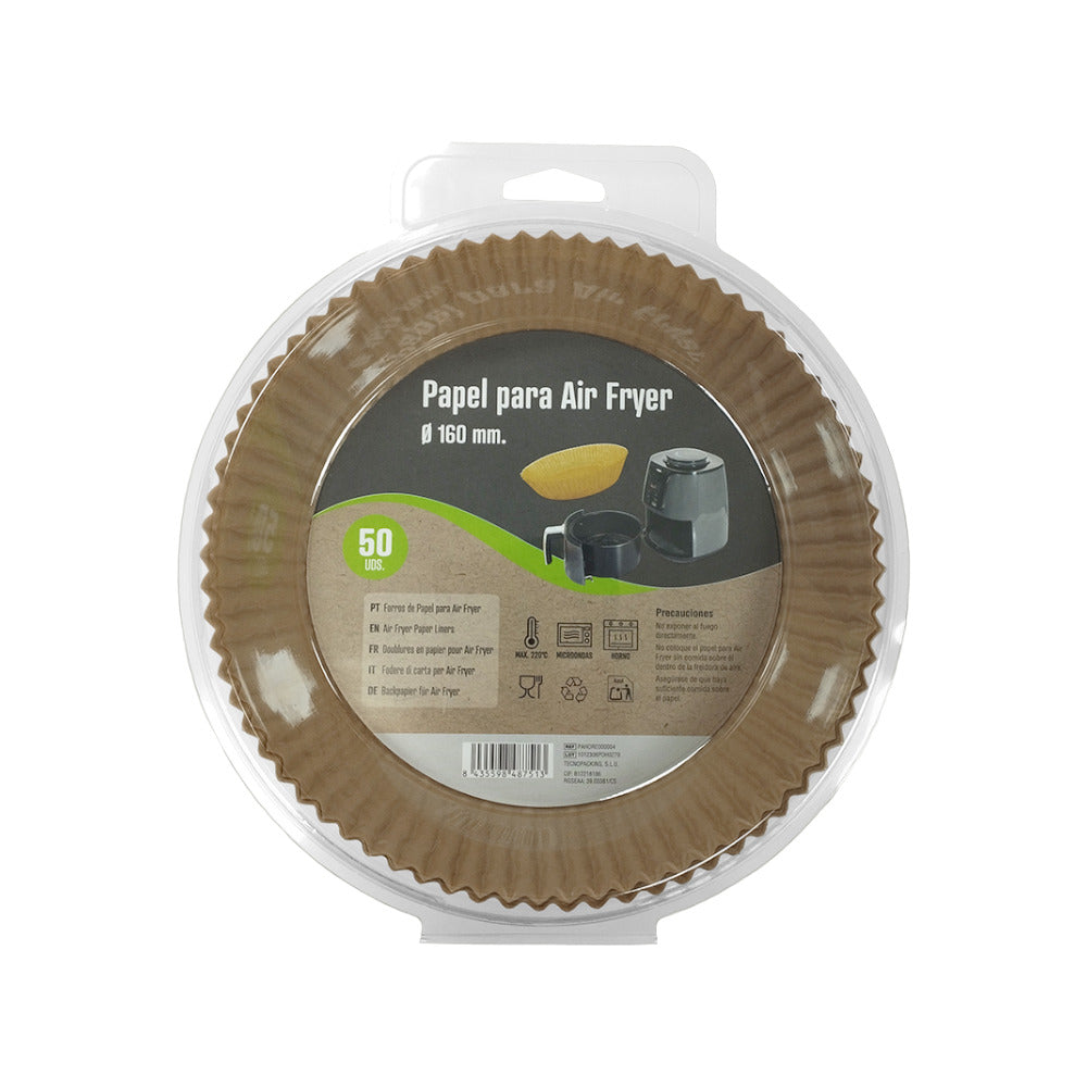 Formas Papel Air Fryer Redondas 16cm 50un