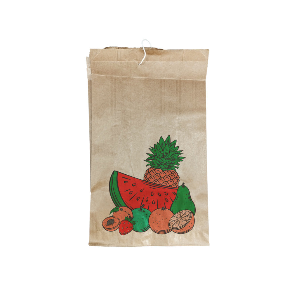 Bolsa Papel para Fruta 14x9x21cm até 500g c/Cordel 975un