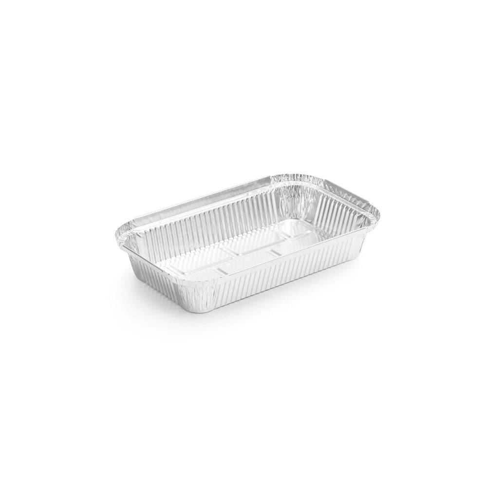 Embalagem Alimentar Alumínio 0600ml Retangular c/Tampa 100un