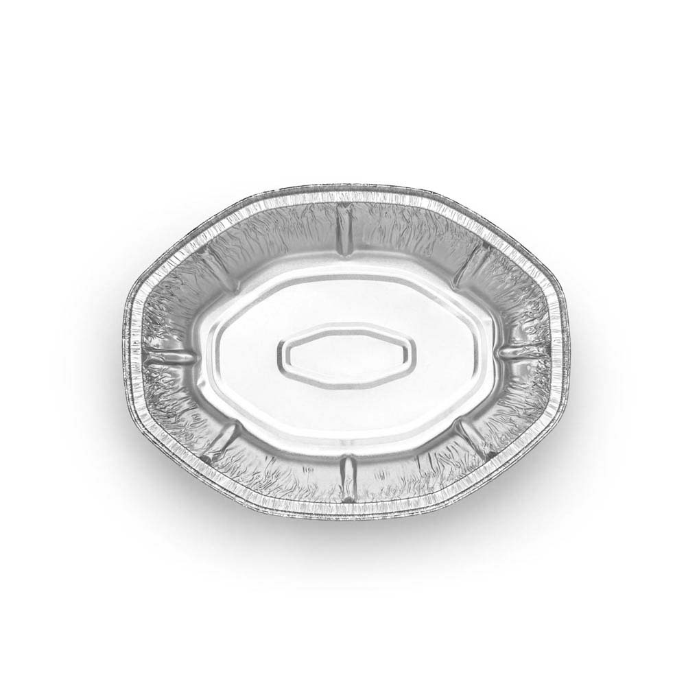 Embalagem Alimentar Alumínio 2400ml Oval c/Tampa 100un