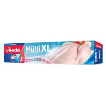 Saco Congelação VILEDA Multi XL 5L 10un