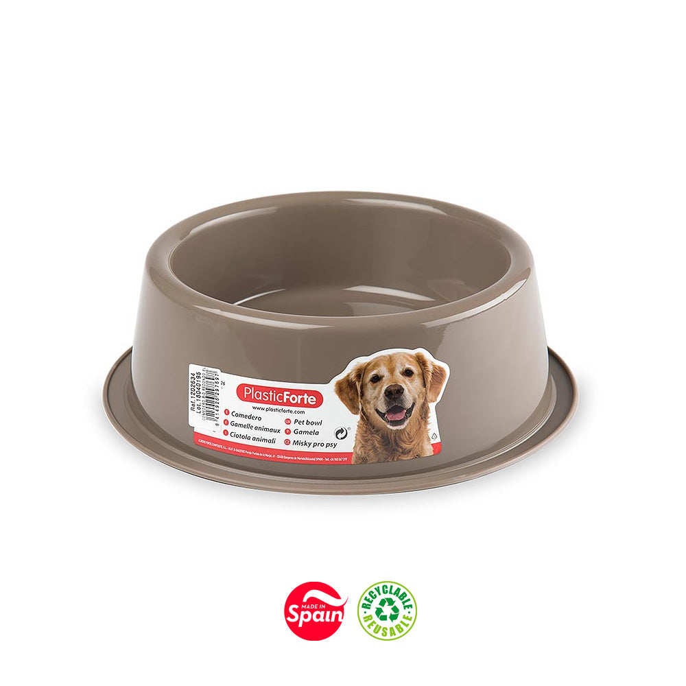 Comedouro Grande para Cão 24,5x24,5x7,5cm Sortido