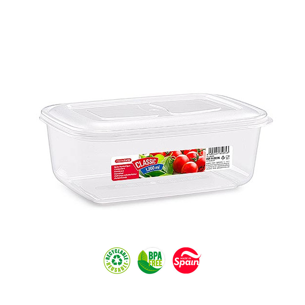 Caixa Hermética Classic Nº4 1200ml Sortido 1un