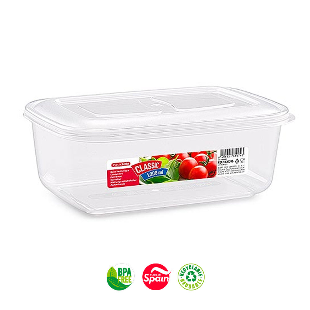 Caixa Hermética Classic Nº4 1200ml Sortido 1un