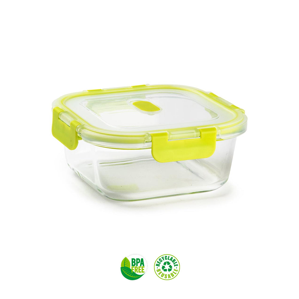 Caixa Hermética Vidro c/ Válvula Luxe 800ml Sortido