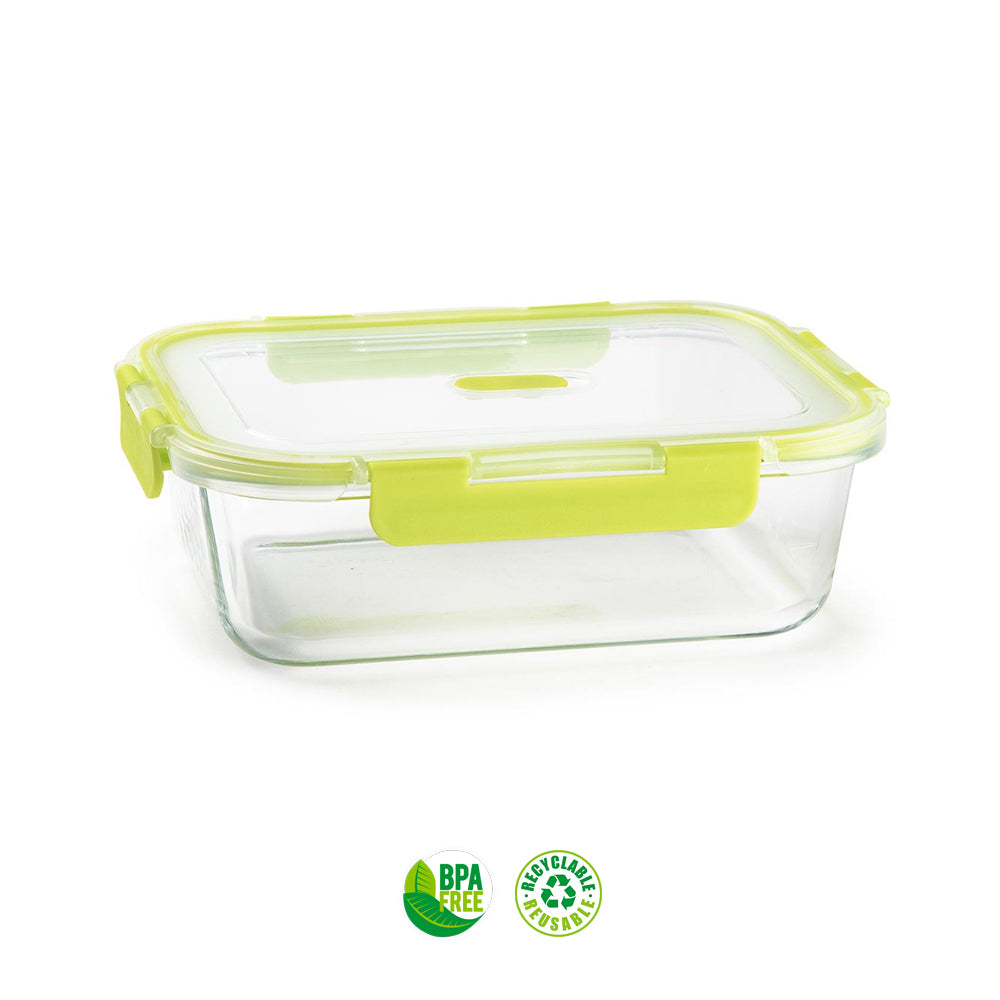 Caixa Hermética Vidro c/ Válvula Luxe 1,52L Sortido