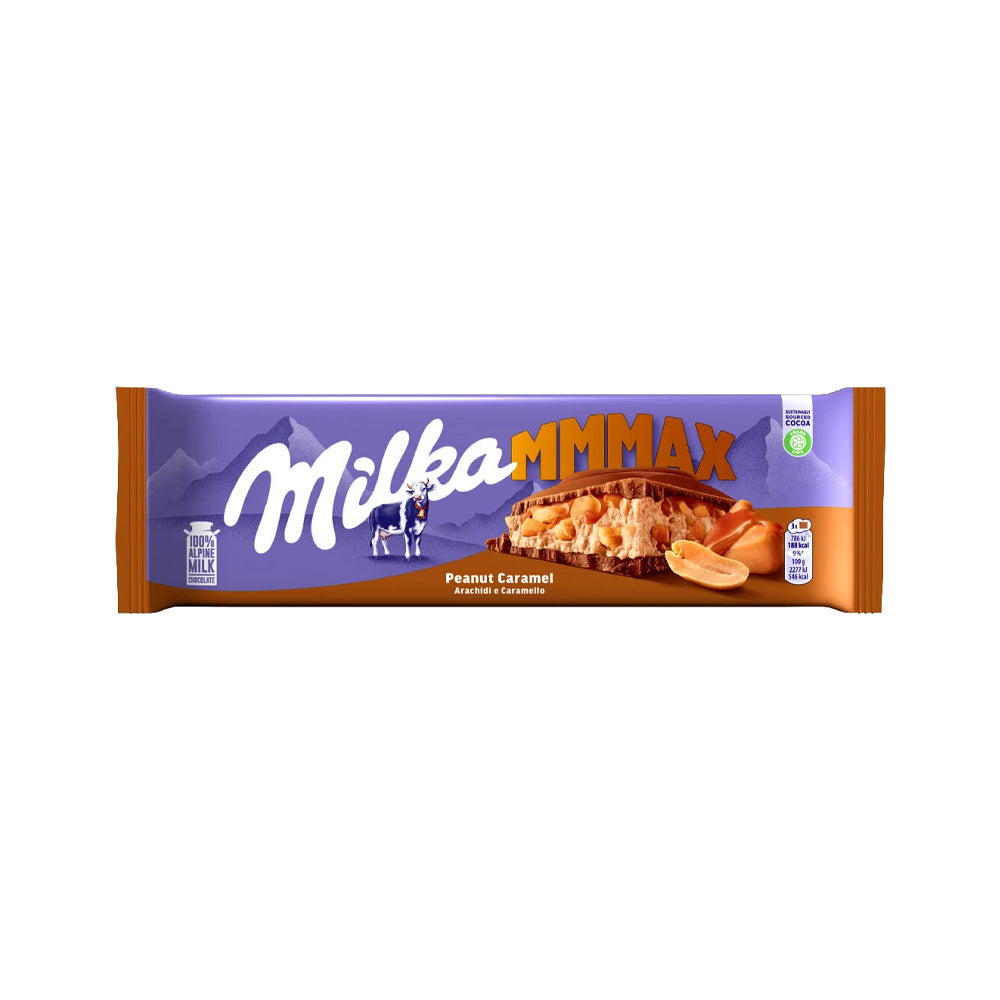 Tablete Chocolate Milka Amendoim/Caramelo 276g