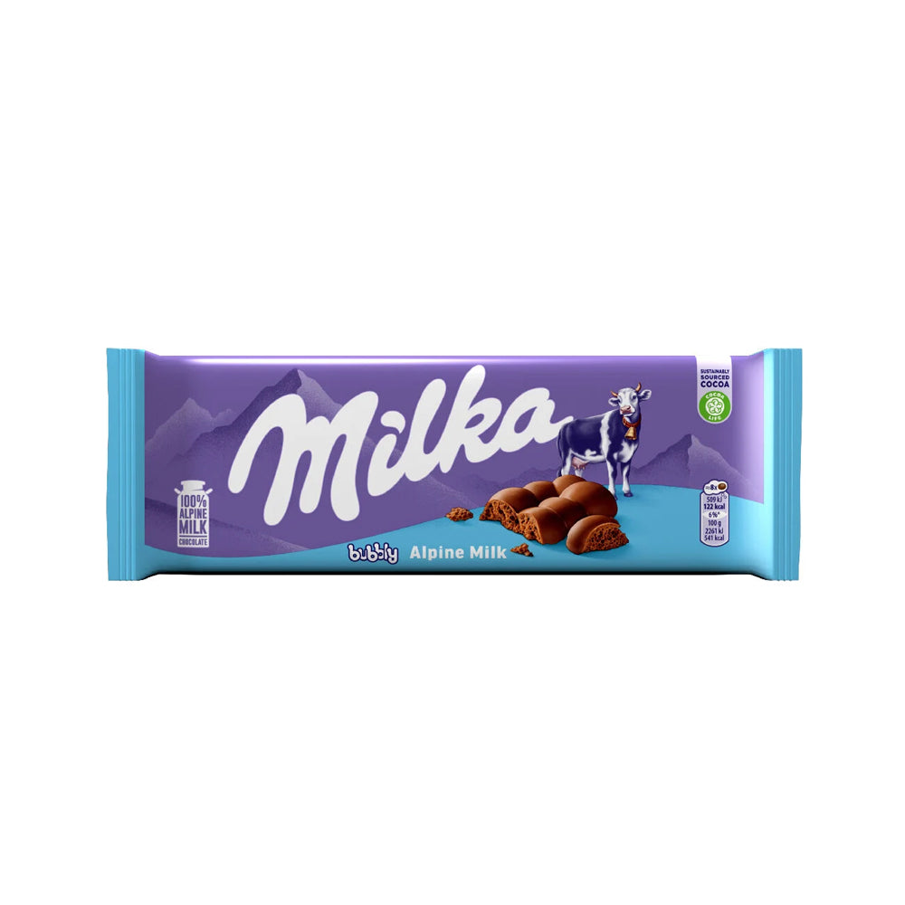 Tablete Chocolate Milka Bubbly Caramelo 250g