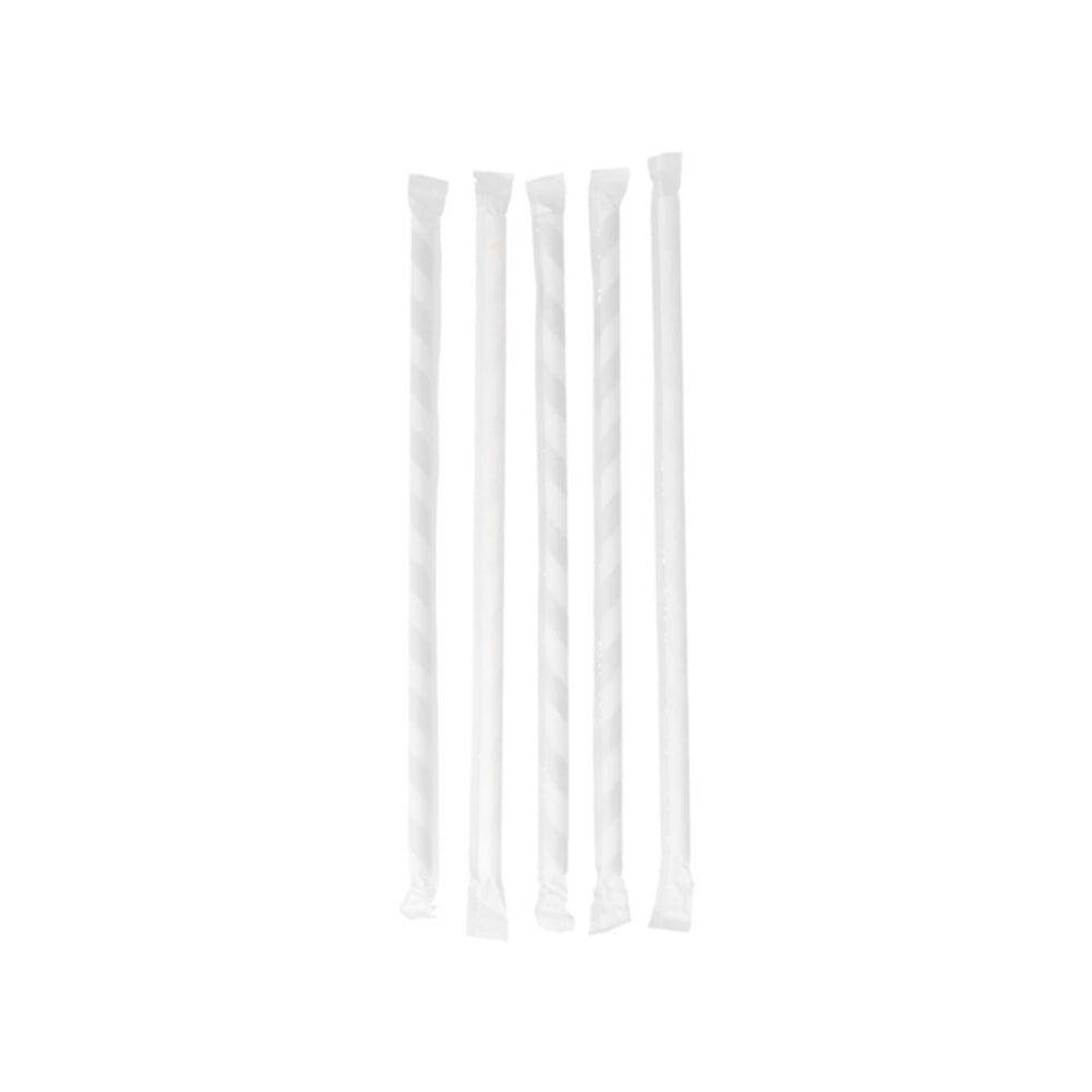 Palhinhas 21cmx6mm Papel Riscas Sortido 250un