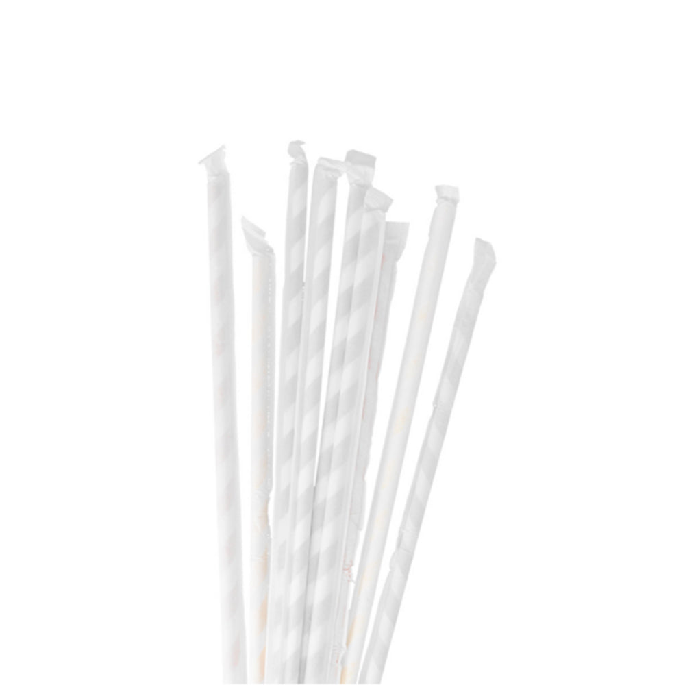 Palhinhas 21cmx6mm Papel Riscas Sortido 250un