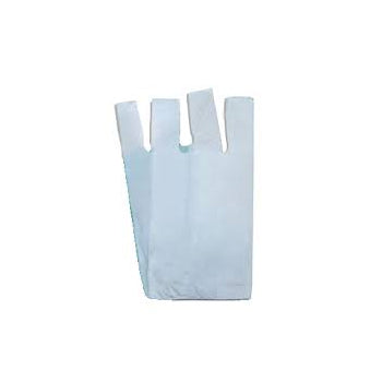Sacos Plástico Alças 35x45cm Branco Pack 5Kg