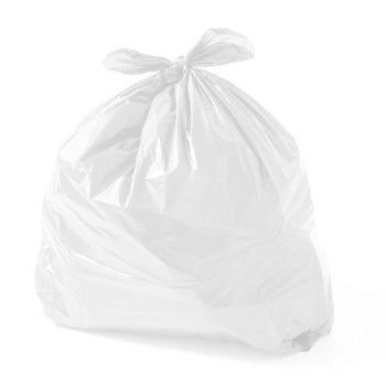 Sacos Lixo 030L 52x58cm 11my Branco 20un