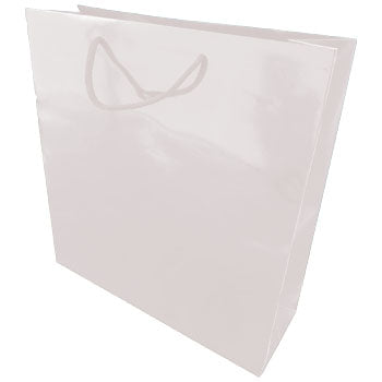 Saco 35x12x36cm Papel Couché 200g c/Asas Cordão Branco 1un