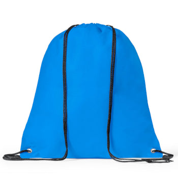 Saco Mochila Non-Woven 37x41cm com Ilhós Azul Claro