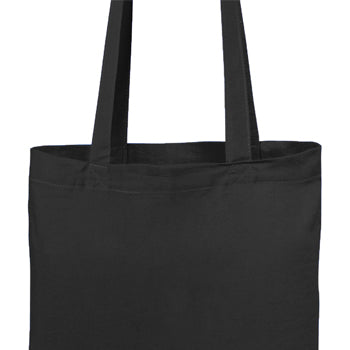 Saco de Compras 100% Algodão Alças Compridas 140g Preto