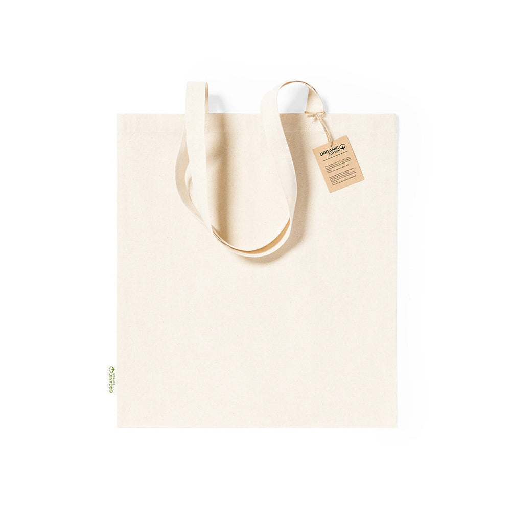 Saco de Compras 100% Algodão Organico Alças Compridas 140